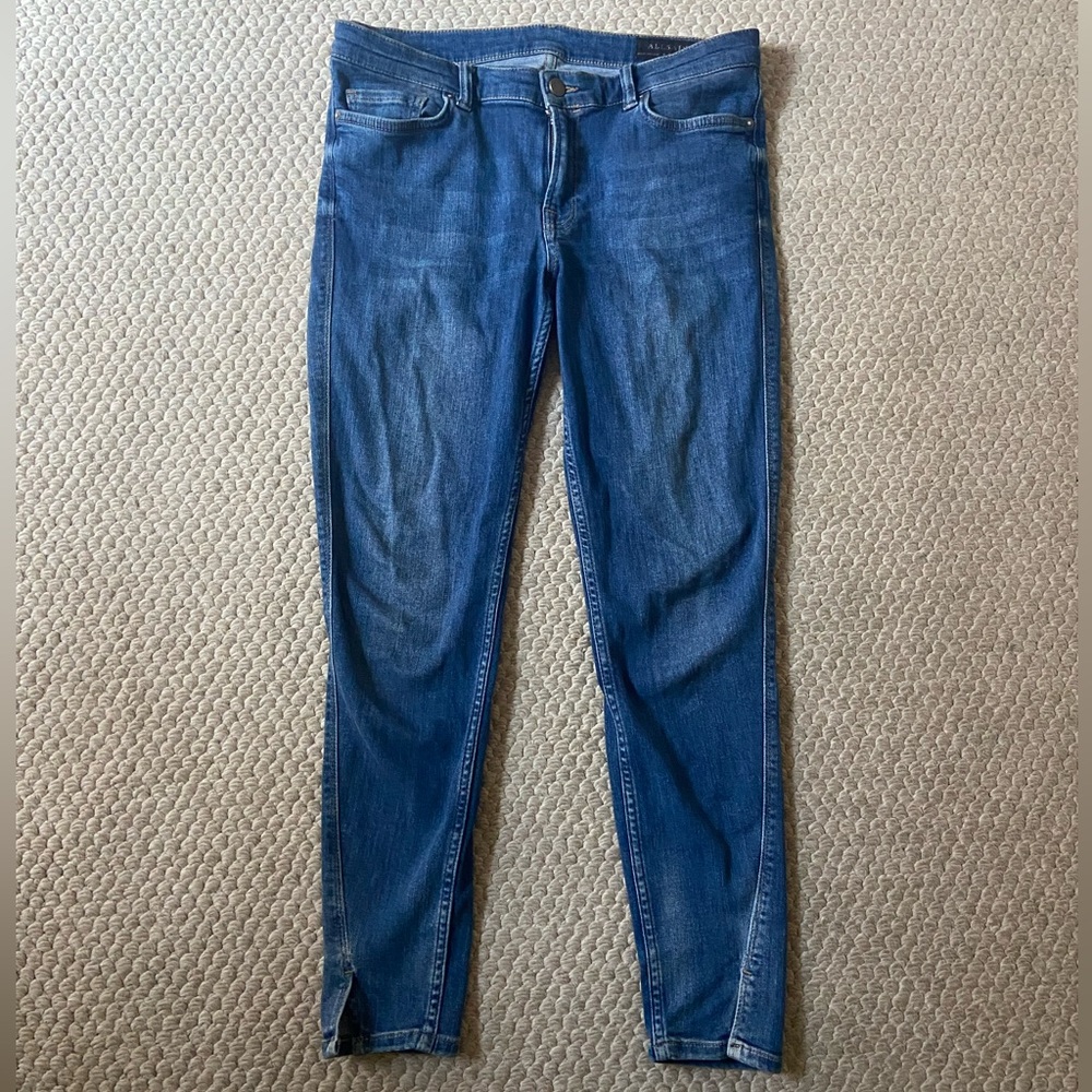 All Saints mid rise skinny leg jeans